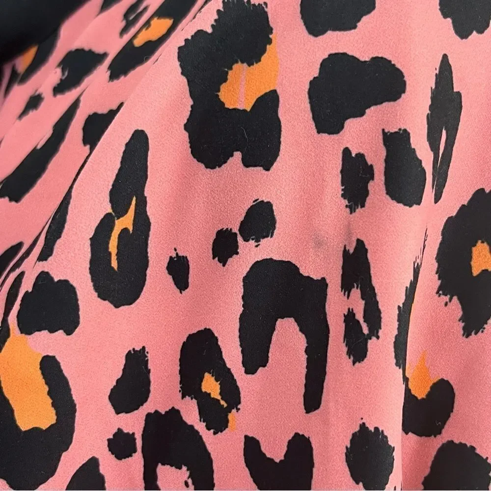 Laroque Mod Style Cheetah Print Shift Dress S - Picture 6 of 7